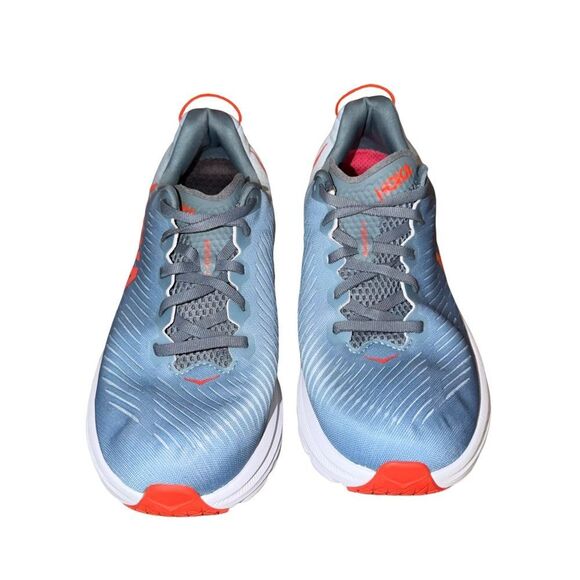 HOKA Men\'s Rincon 3 wide Blue Running Shoe with Red Logo size 9.5 2E main image 5